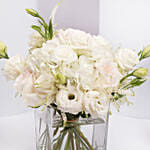 Mix White Flowers Beauty In A Vase