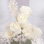 Mix White Flowers Beauty In A Vase