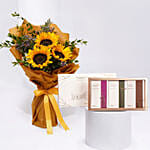 Mesmerising Sunflowers With Dubai Chocolates