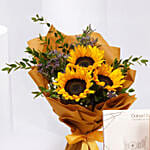 Mesmerising Sunflowers With Dubai Chocolates