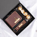 Personlized Wallet And Keychain And Ferrero Rocher