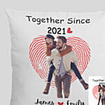 Together Since Personlized Mug And Cushion