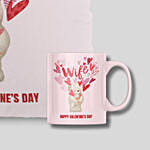 Happy Valentines Day Wife Mug And Cushion