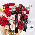 Valentine Rosy Reflections Arrangement