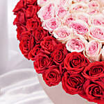 Roses Symphony Valentines Heart Shape Box