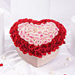 Roses Symphony Valentines Heart Shape Box