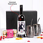 Celebration Of Love Personalised Wine Box