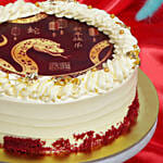 CNY Red Velvet Round Cake