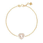 Morganite Halo Diamond Bracelet For Her