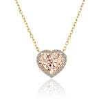 3 Ct Heart Diamond Necklace For Her