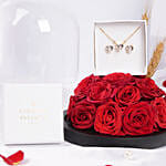 Valentina Heart Swarovski Crystals & Roses