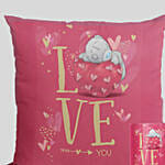 Valentines day Love with Teddy Cushion N Mug Combo