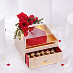 Cake Rochers and Roses Box for Valentines