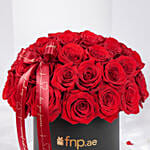 Bold & Beautiful Valentine Roses Arrangement