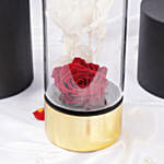 Gift of Love Red Forever Rose in Premium Vase