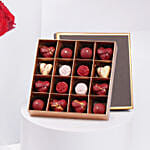 Red Roses With Assorted Chocolate