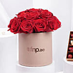 Red Roses With Assorted Chocolate