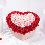 Roses Symphony Valentines Heart Shape Box