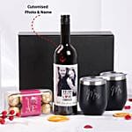 Celebration Of Love Personalised Wine Box