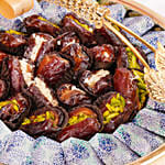 Stuffed Dates And Chocolate Platter