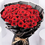 50 Red Gerbera Bouquet