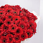 100 Red Gerbera Bouquet