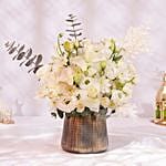 White Flowers in Premium Vase