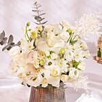 White Flowers in Premium Vase