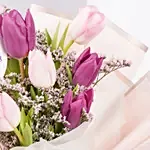 Mix Color Tulips Womens day Bouquet