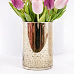 Luxurious Blush N Purple Tulip Arrangement