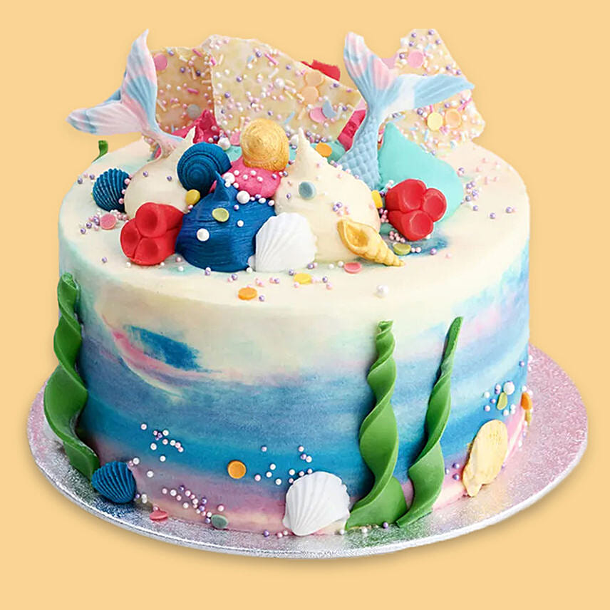 Little Mermaid Layer Chocolate Cake 2 Kg