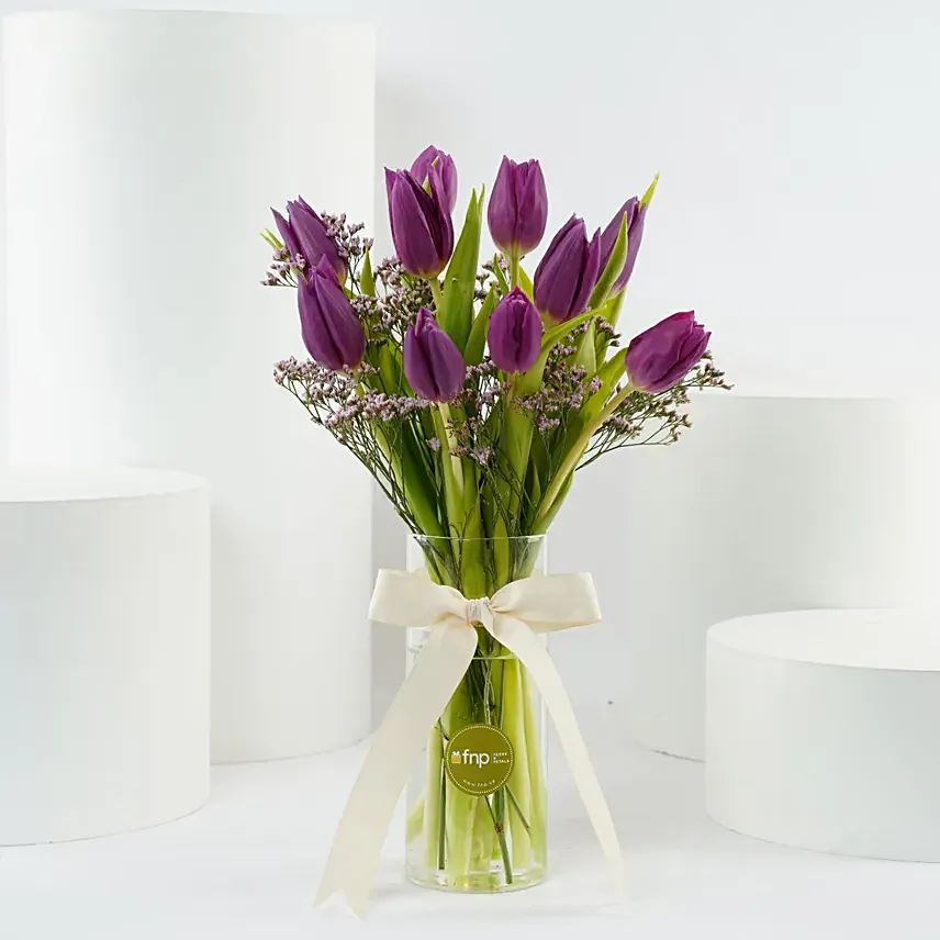 Ahlam | Purple Tulip Vase