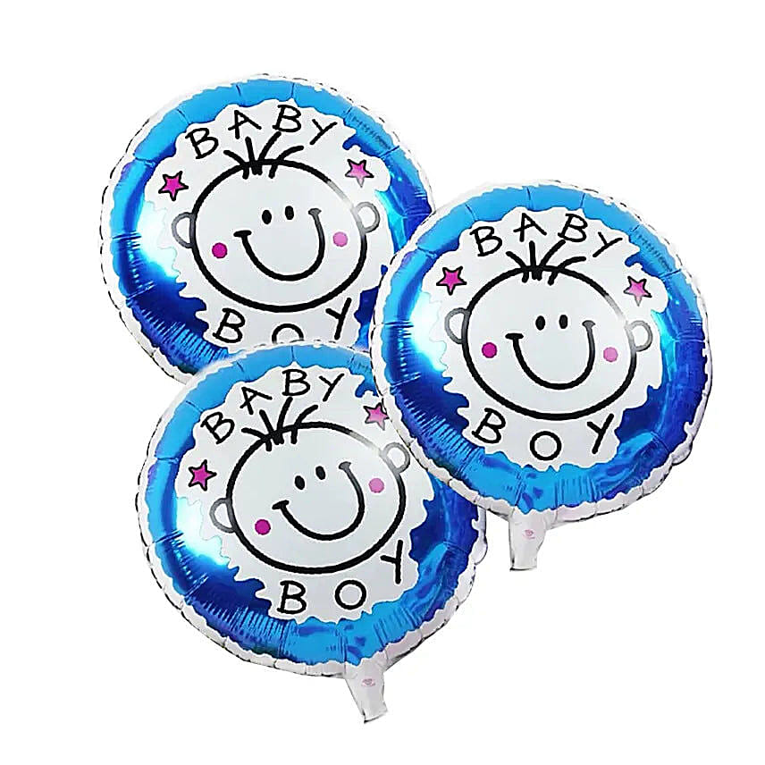 Baby Boy Helium Blue Balloons