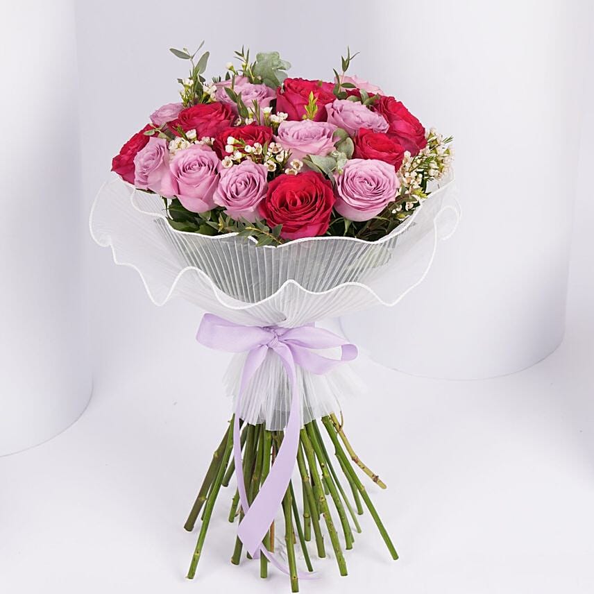 Beautiful Roses Bouquet A Blend Of Softness