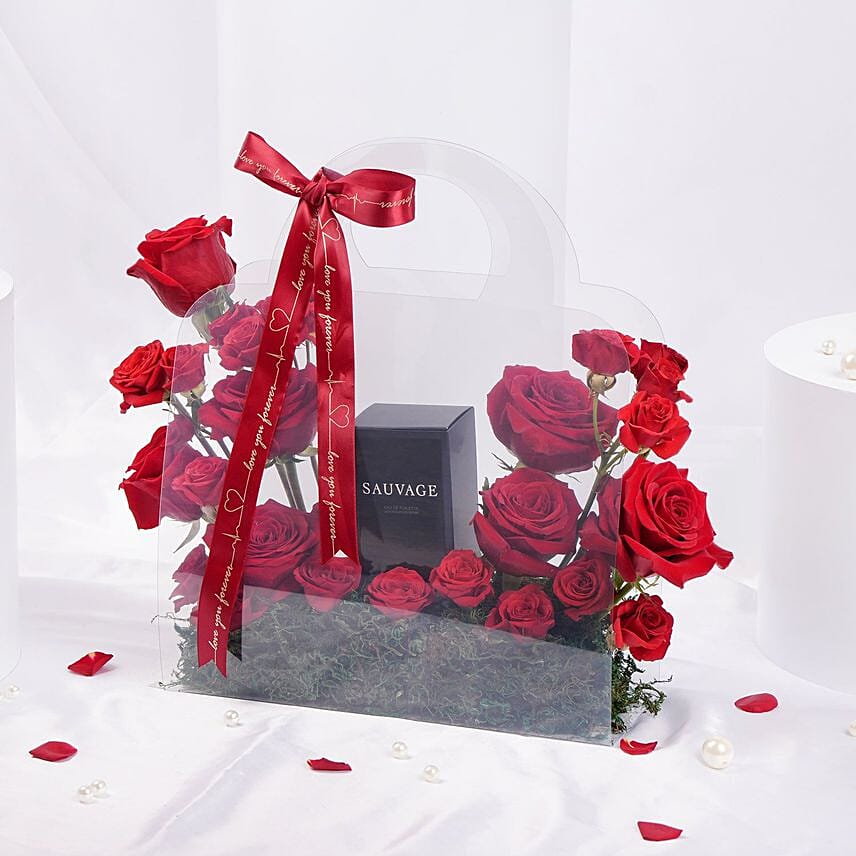 Dior Sauvage Perfume N 12 Red Roses Love Tray