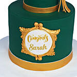 Green Hat Vanila Cake