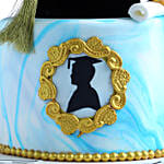 Graduation 2021 Blue Red Velvet Cake