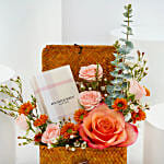 Delight Box Roses N Burberry Perfume Combo