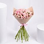 25 Pink Roses Bouquet In Nice Wrapping