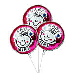 Baby Girl Helium Pink Balloons