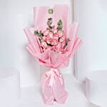 Incredible Pink Roses Bouquet For Her