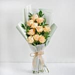 Nice Peach Rose Bouquet