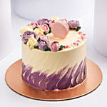 Flowers And Macaroons Chocolate Cake 1 Kg