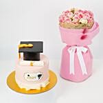 Graduation Gift For Girls Pink Roses N Cake