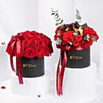 Love Double Dose 2 Red Rose Boxes N Chocolates