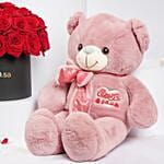 Love Gesture 35 Red Roses N Teddy Bear