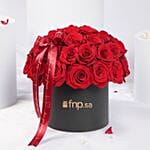 Love Gesture 35 Valentines Red Roses Box