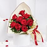 Malika 9 Red Roses Bouquet