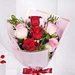 Wisal Al Hob Red N Pink Rose Bouquet