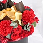 Ya Ghalak Red Flower Box N Chocolates